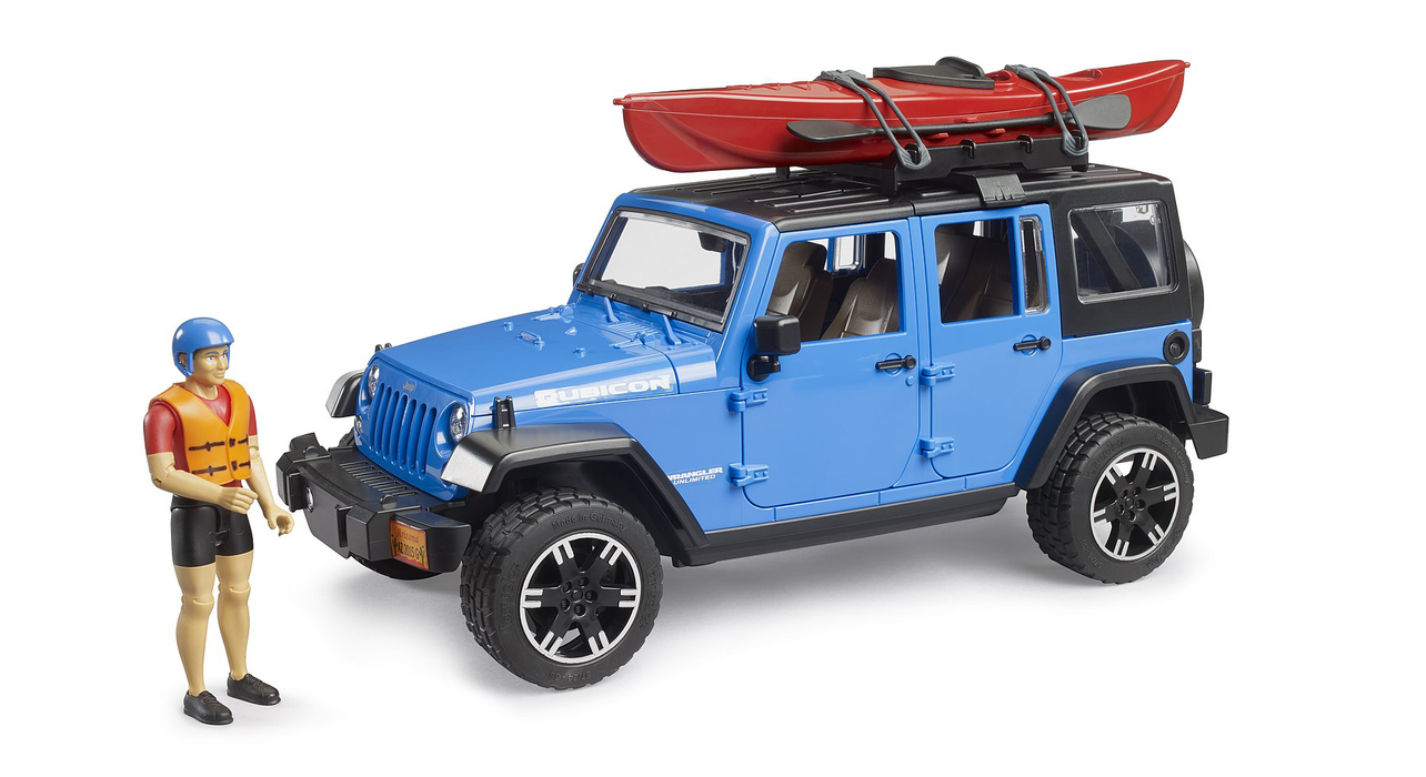 Jeep Wrangler Rubicon Unlimited w/ Kayak / Figure (02529)