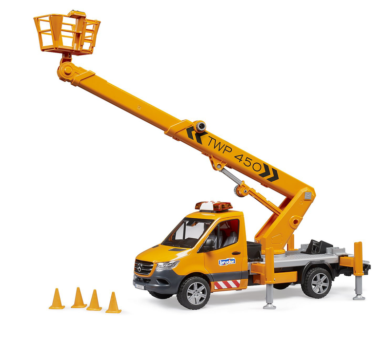 MB Sprinter Service Truck w/ Crane and Man Bucket (02679)