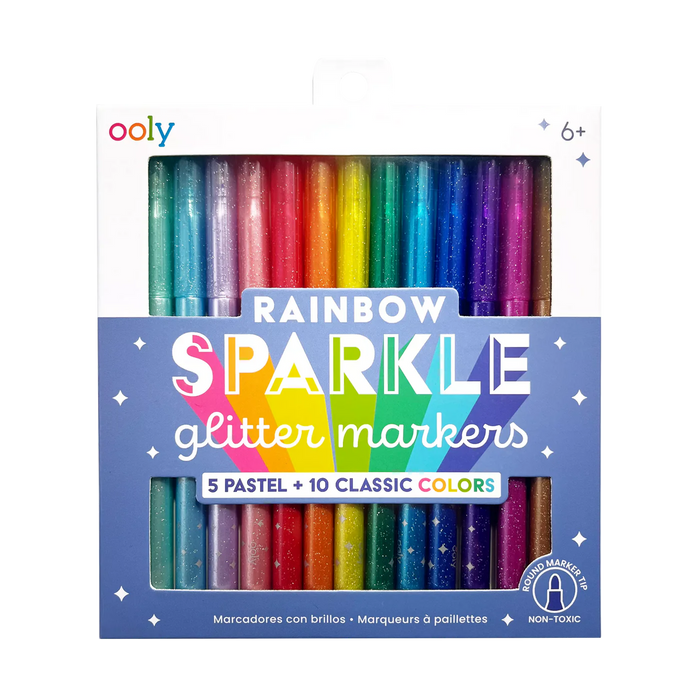 Rainbow Sparkle Glitter Markers - REVAMP (130-113)