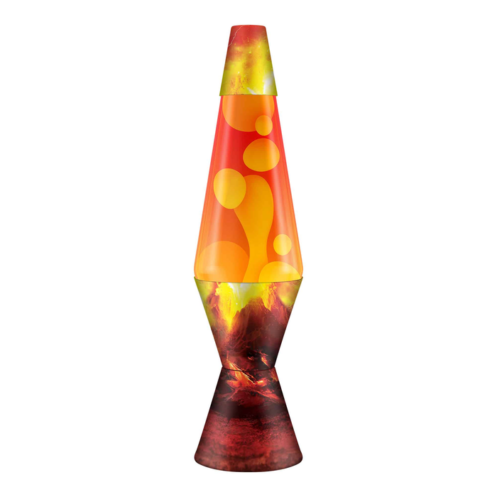 Lava Lamp: 14.5 in. - Erupting Crater/Yellow/Red