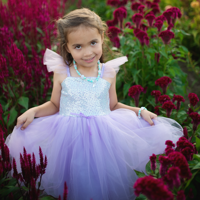 Dress - Sequin Princess (Lilac) 3-4 Years (32333)