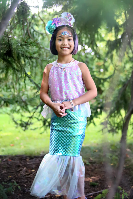 Misty Mermaid Dress, Pink/Blue, Size 5-6 (37085)