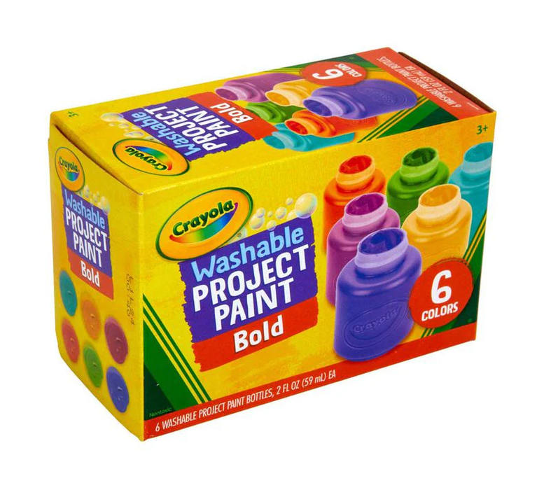 Project Paint - Bold Colours (6pc) - Washable