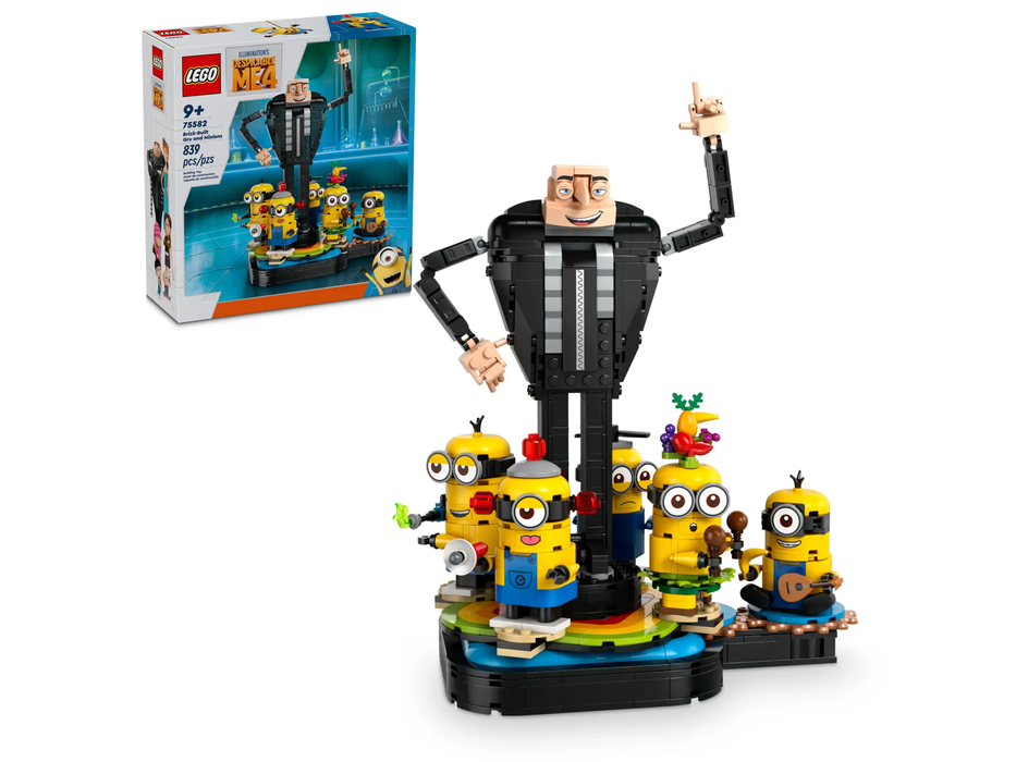 Brick-Built Gru and Minions - Despicable Me 4 (75582)