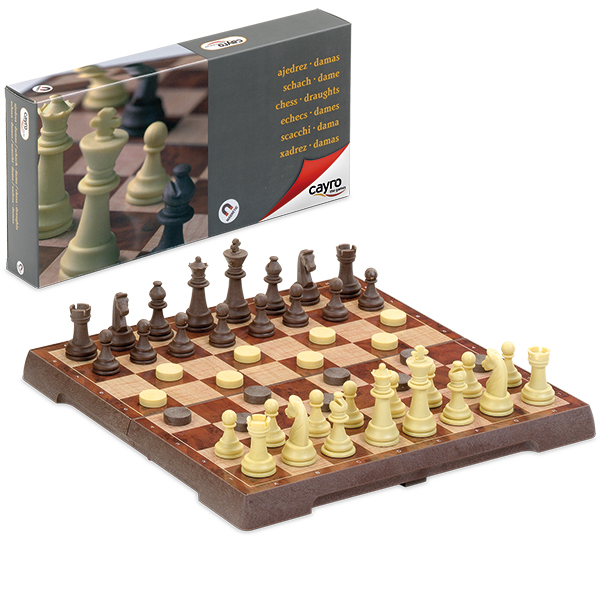 Chess & Draught Set, Medium - Magnetic (97-0453)