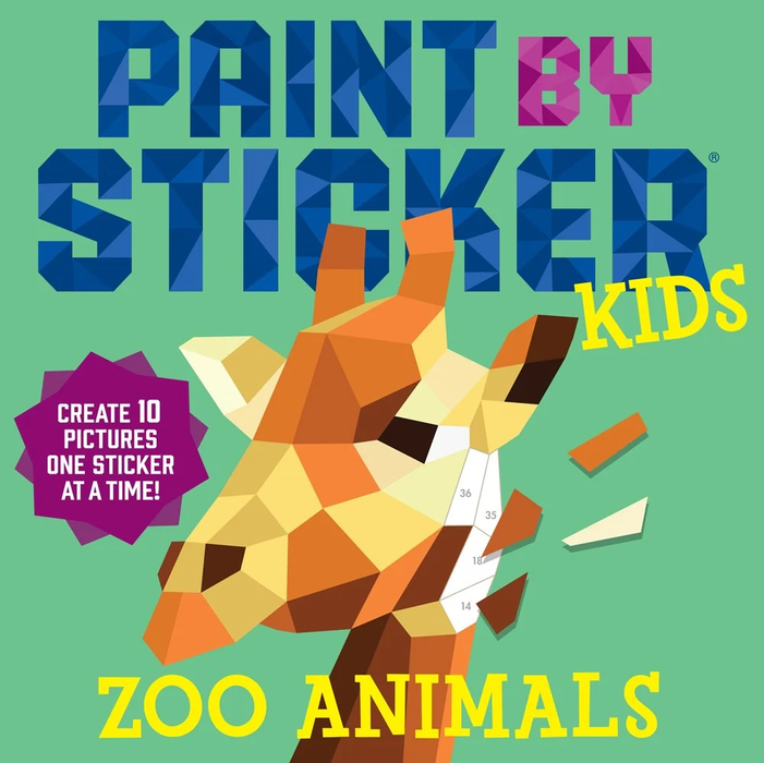 Paint by Sticker Kids: Zoo Animals - BE