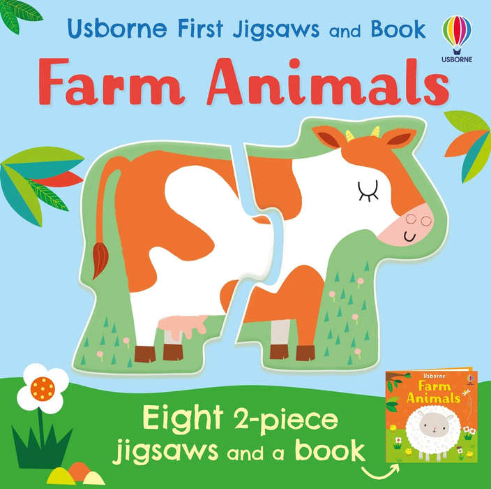 USB - Usborne First Jigsaws Farm (PB) - 8 X 2pc