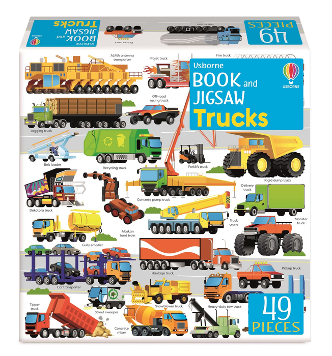 USB - Book & Jigsaw Trucks 49pc