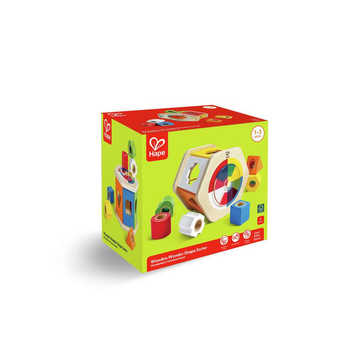 Wooden Wonder Shape Sorter (E0516)