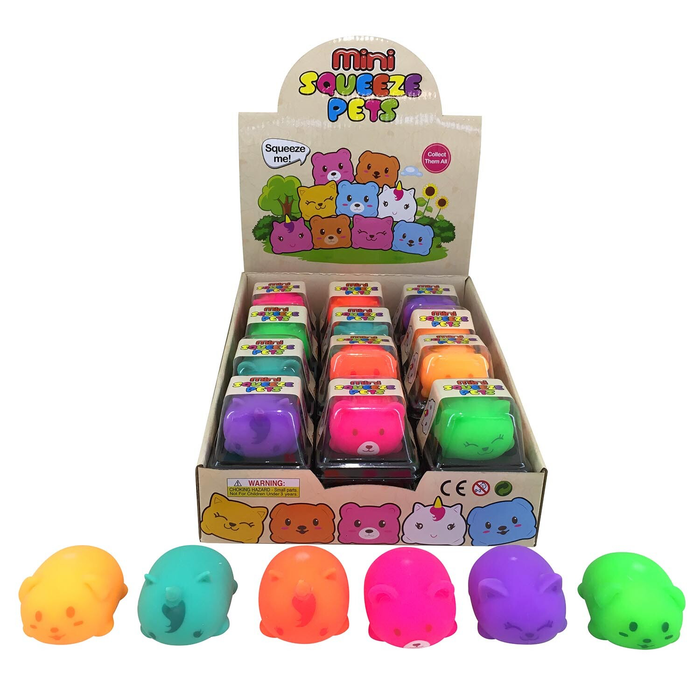 Mini Squeeze Pets Neon - Assorted - SORRY NO RETURNS