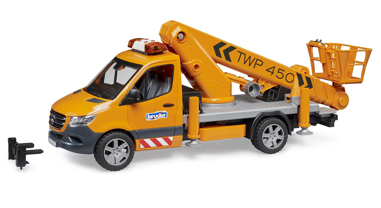 MB Sprinter Service Truck w/ Crane and Man Bucket (02679)