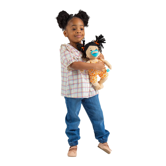 Baby Stella Beige Doll w/ Black Ponytails