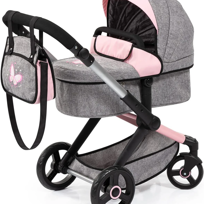 XEO - Combi Dolls Pram - Grey