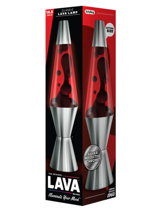 Lava Lamp: 14.5 in. - Crimson/Blk/Red