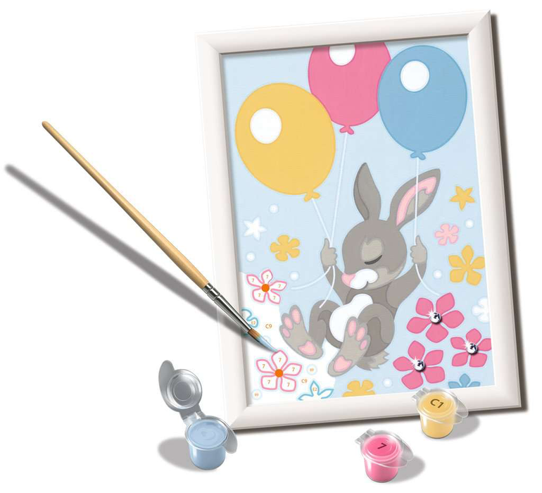 CreArt PBN: Flying Bunny w/Gems 5x7