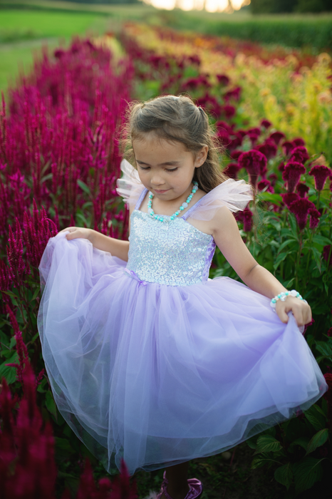 Dress - Sequin Princess (Lilac) 3-4 Years (32333)