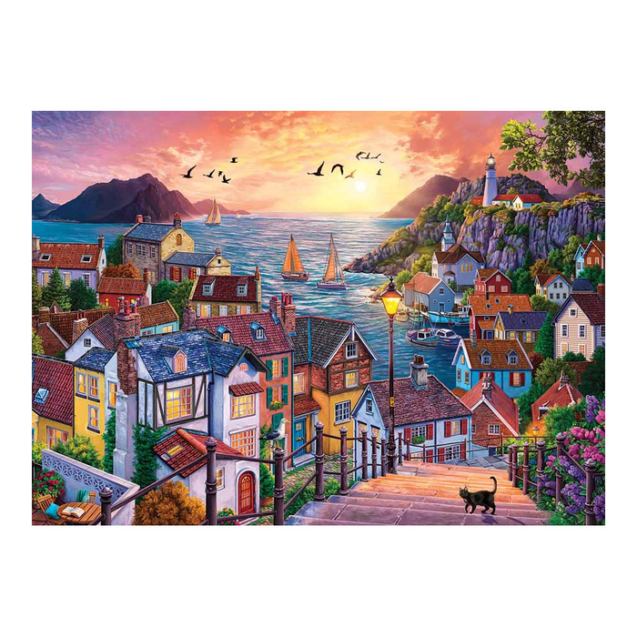 CH - Coastal Town at Sunset - 1000pc (40284)