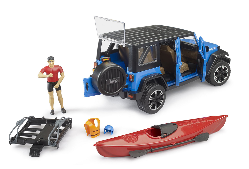 Jeep Wrangler Rubicon Unlimited w/ Kayak / Figure (02529)