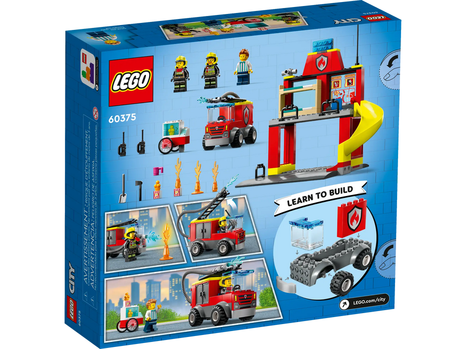 Fire Station and Fire Truck - City Fire 4+ (60375)