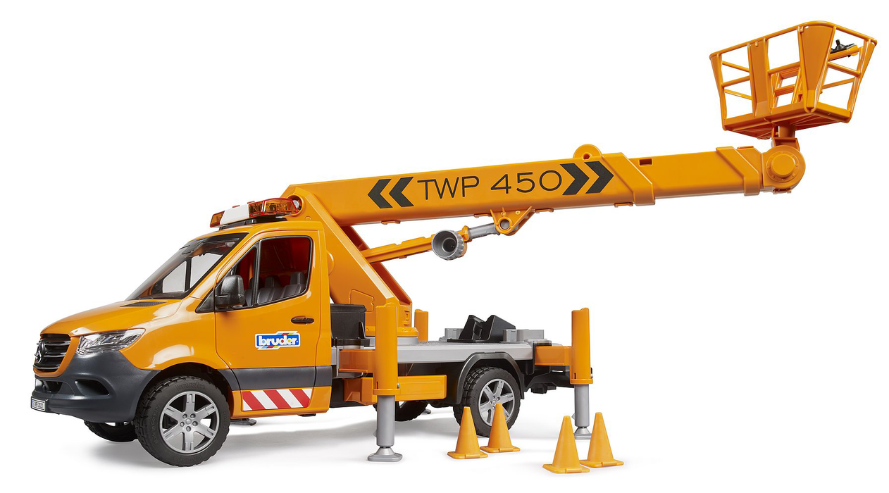 MB Sprinter Service Truck w/ Crane and Man Bucket (02679)