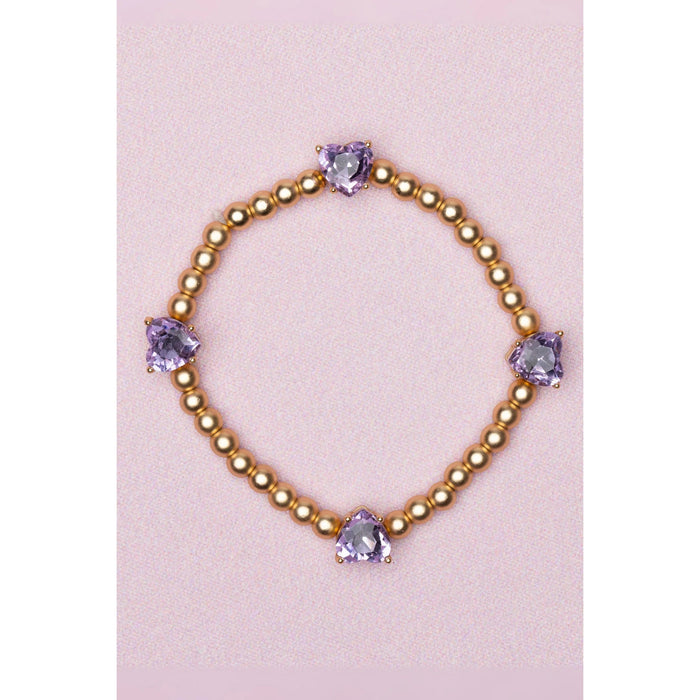 Boutique Chic Amethyst Love Bracelet (91809)