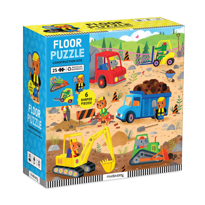 MUD - Construction Site Jumbo Puzzle - 25pc