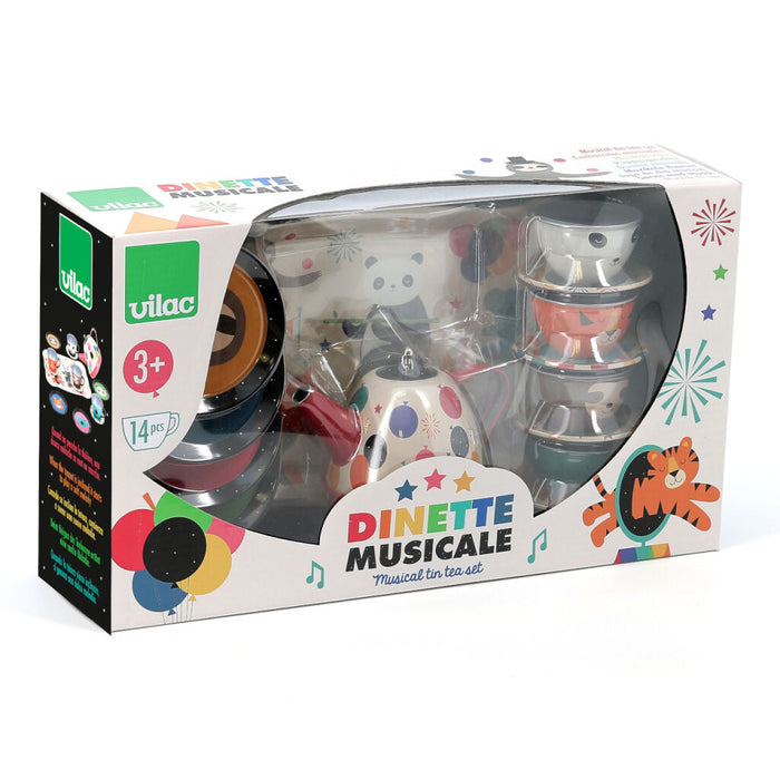 Musical Tin Tea Set by Andy Westface - Vilac (V7402)