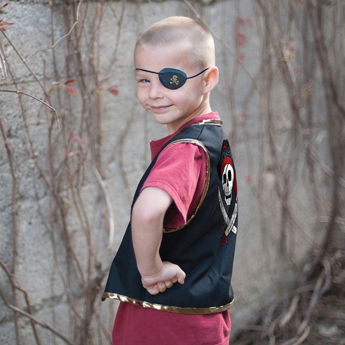 Pirate Vest & Eye Patch - 4-7 Years (66495)