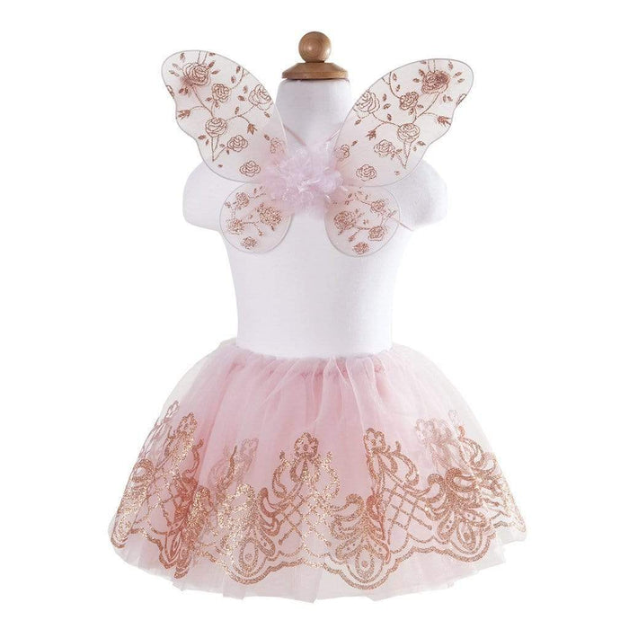 Tutu & Wings Set - Rose Gold (Light Pink/Gold) 4-6 Years (44115)