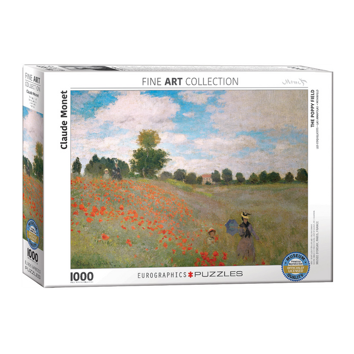 E - The Poppy Field by Claude Monet - 1000pc (6000-0826)