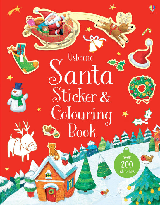 USB - Sticker and Colouring Book Santa