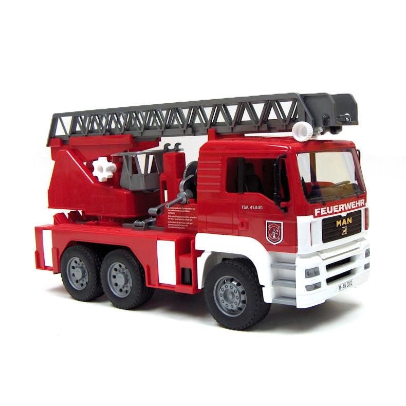 Bruder fire truck store with water pump