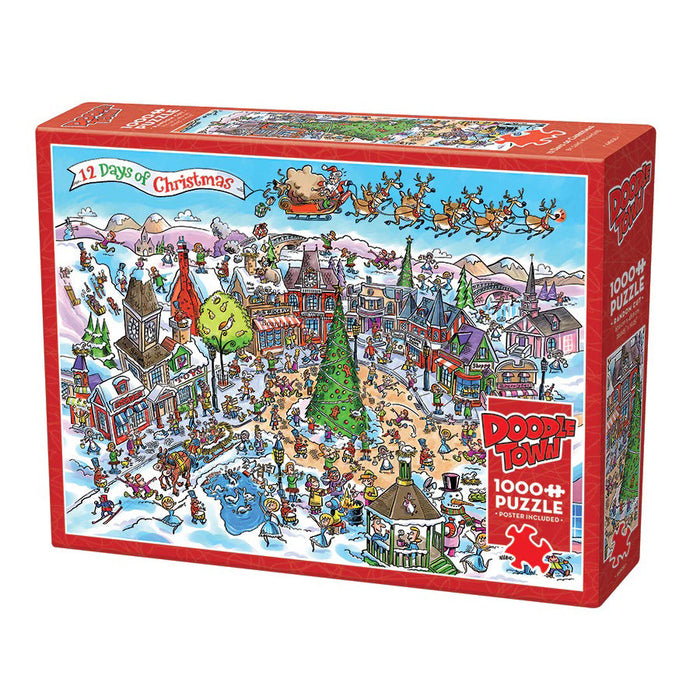 CH - DoodleTown: 12 Days of Christmas - 1000pc (44508)