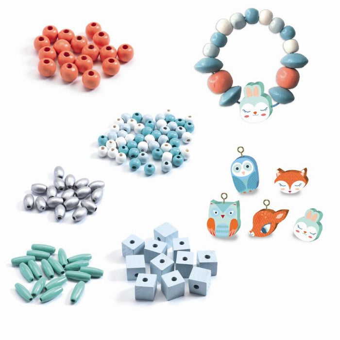 Wooden Beads: Small Animals (DJ09807)