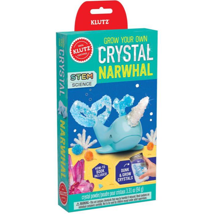 Klutz Mini Kit - Grow A Crystal Narwhal, STEM Science - SCH