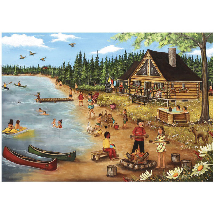 TR - Genest - Summer at the Log Cabin - 1000pc (670220)