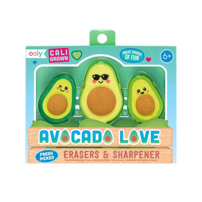 Avocado Love Eraser and Sharpener (3pc) (112-113)